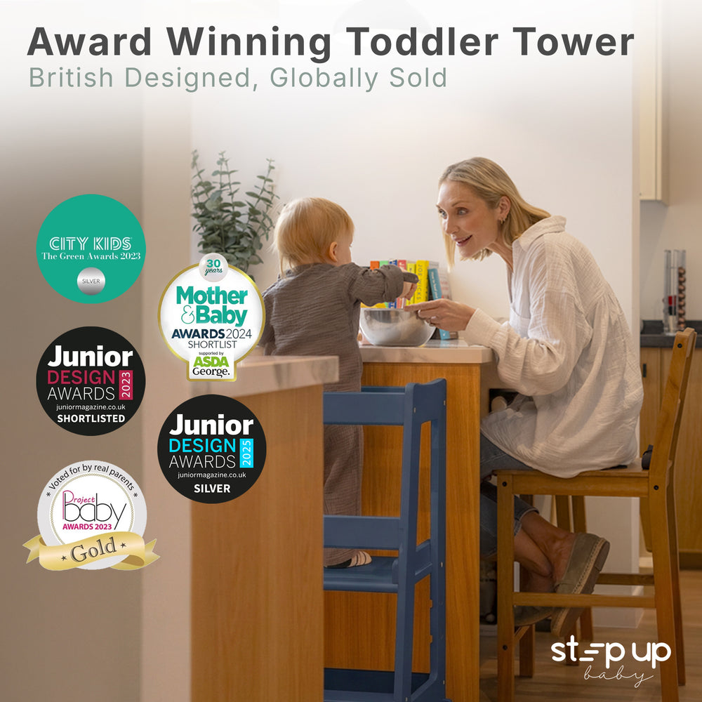 The Toddler Tower with adjustable step