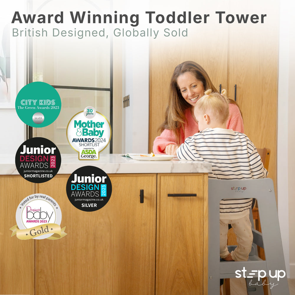 The Toddler Tower with adjustable step