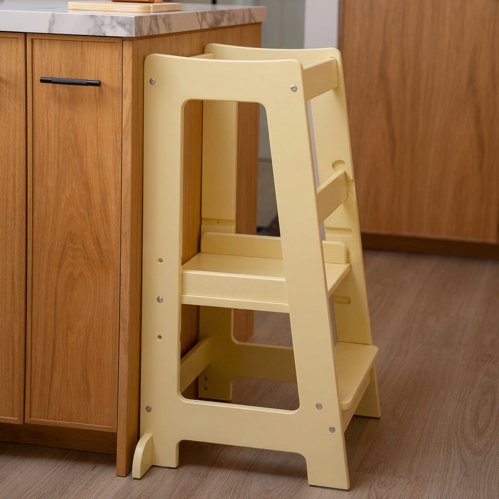 The Toddler Tower with adjustable step