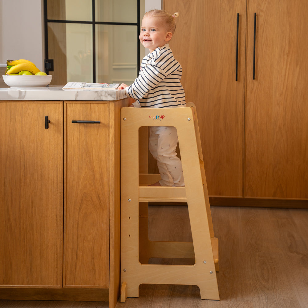The Toddler Tower with adjustable step